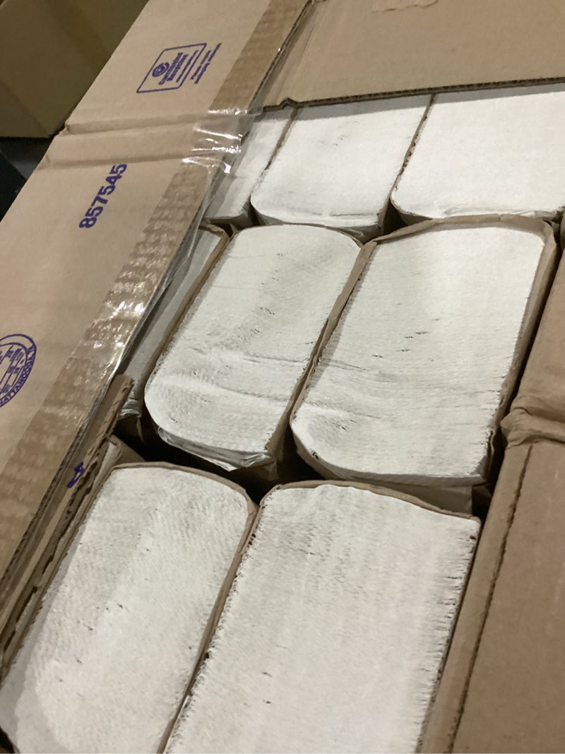 Condition photo showing Good Condition for tork multifold hand towel white h2, universal, 100% recycled fibers, 16 x 250 towels, mb540a 16 x 250 hand towels