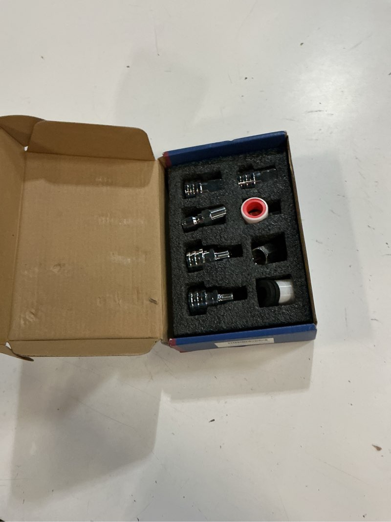 Condition photo showing Good Condition for 3/8" pressure washer quick connect kit, female and male swivel fitting, stainless steel adapter set 3/8 quick connect fittings coupler (8 pcs) 3/8" qc (8 pcs)