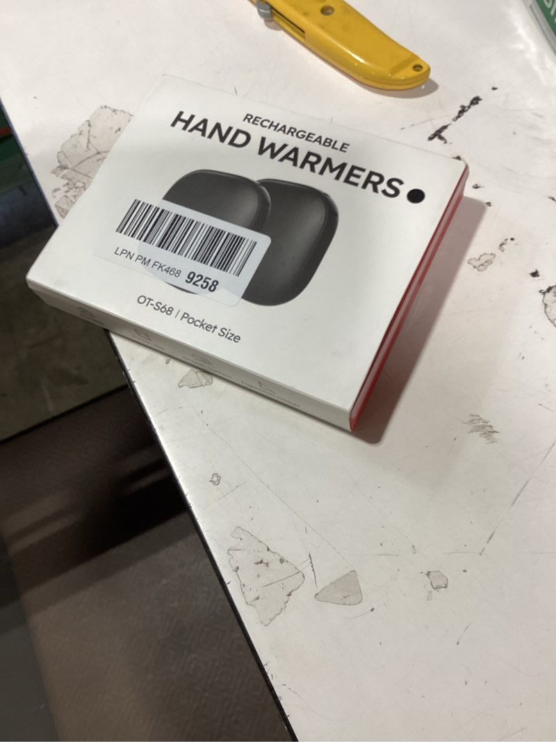 Condition photo showing New/Like New for magnetic hand warmers rechargeable 2 pack, ultra slim electric handwarmers,3 levels smart heating,portable, ul certified, pocket-sized camping golf hunting essentials, gifts for men black 2 pack