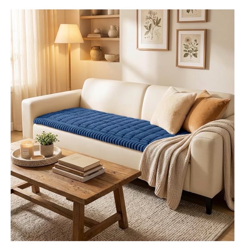 smiry non slip couch covers for dogs, fuzzy pet couch covers for 3 cushion sofa pet friendly, soft s