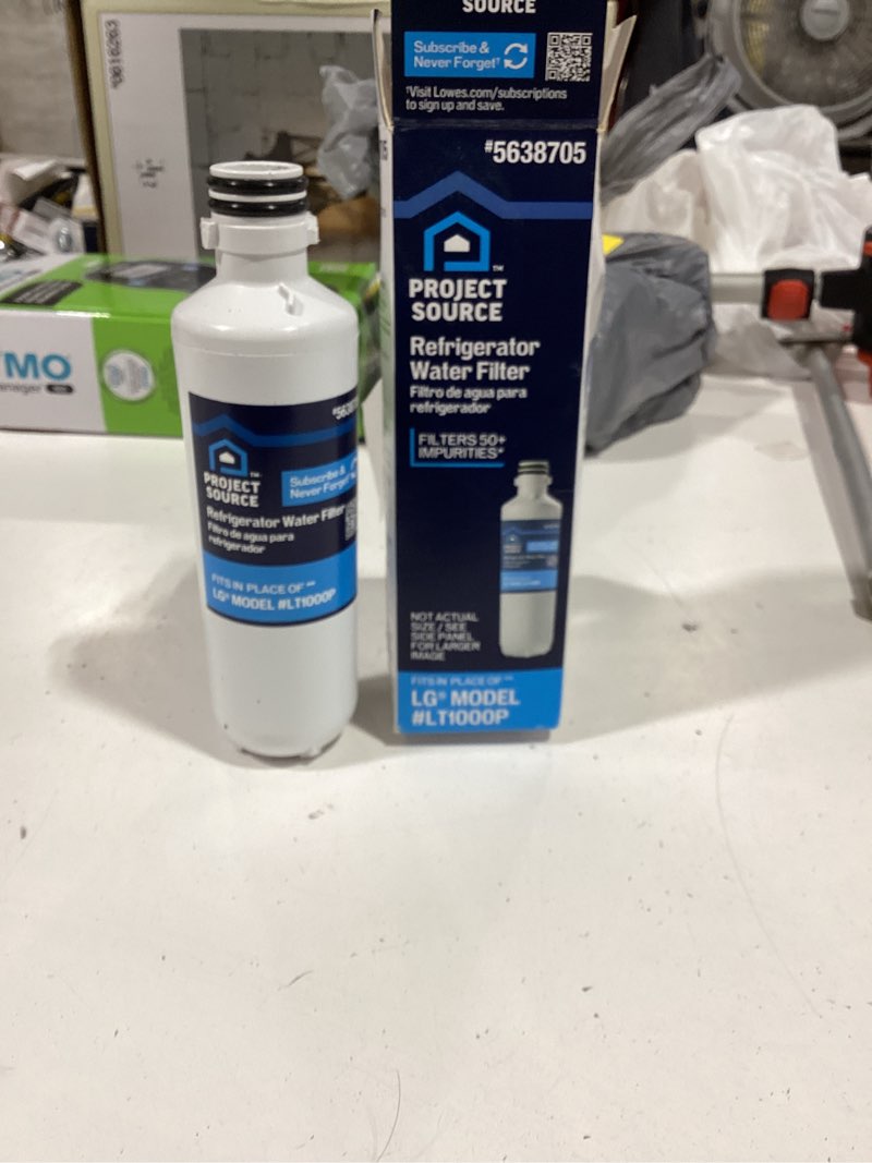 Condition photo showing Good Condition for project source twist refrigerator water filter fits lg filter lt1000p
