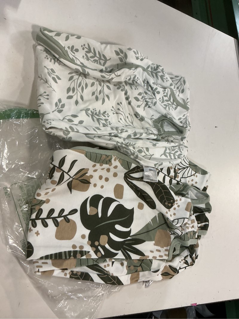 Condition photo showing As Is for yoofoss baby sleep sack 12-18 months baby wearable blanket 100% organic cotton 2-way zipper tog 0.5 toddler sleeping sack 3 pack, comfy soft lightweight large 0.5 tog banana&leaf&green