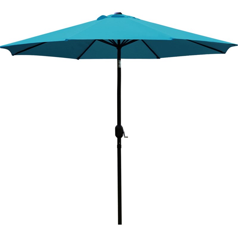 Teal patio umbrella