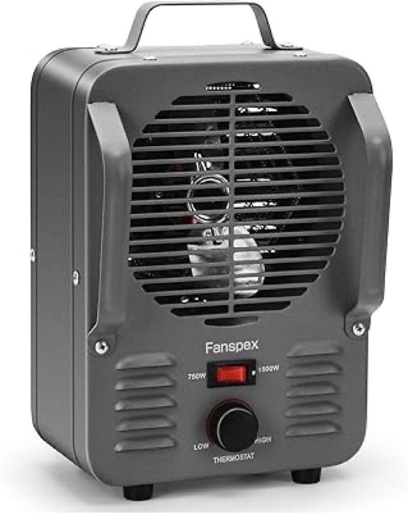 portable space heater, 1500w750w electric milk-house