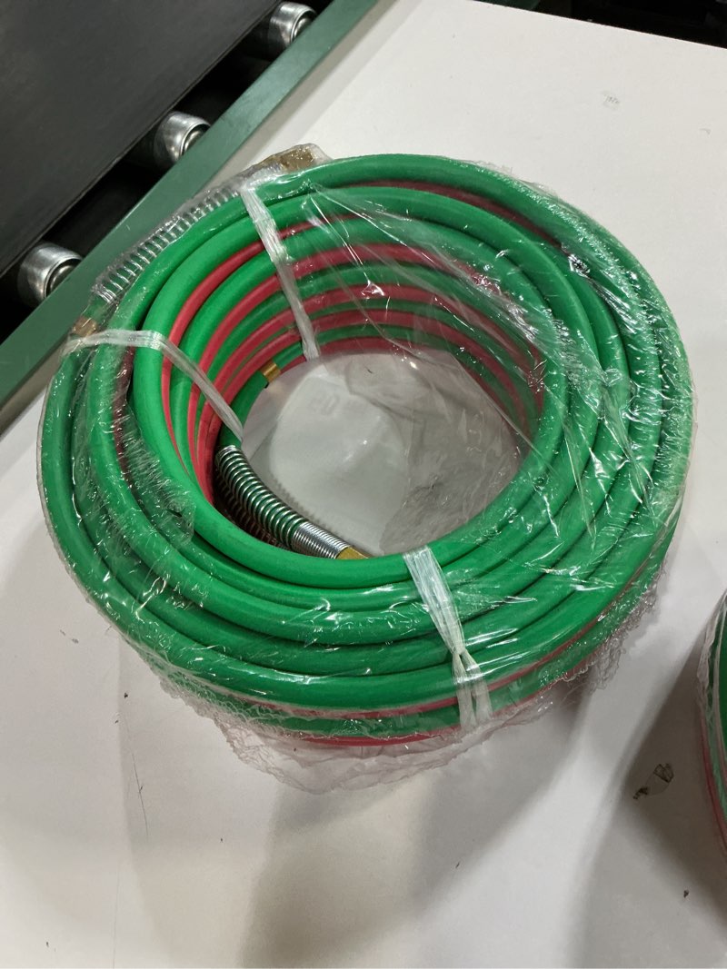 Condition photo showing Good Condition for RX WELD 50 FT 1/4" Oxy Acetylene Welding Hose with 9/16"-18 B Fittings - Grade R Twin-Line Torch Hose for Acetylene Cutting & Welding (300PSI/900PSI) 50 Feet