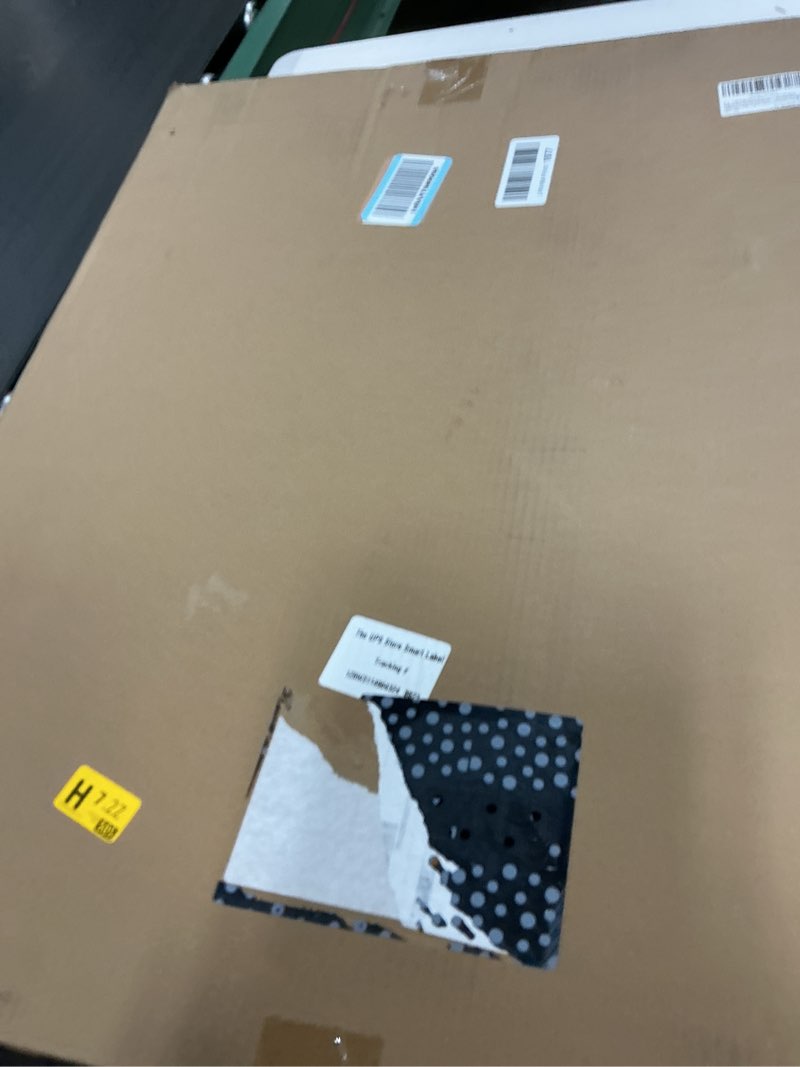 Condition photo showing New/Like New for owlie small narrow baby gate for stairs doorways hallways 23.6-27.6 inch wide pressure mounted baby gate walk through child gates toddler dogs pet indoor stairway doorway white (30.5'' tall) white wide 23.6-27.6''