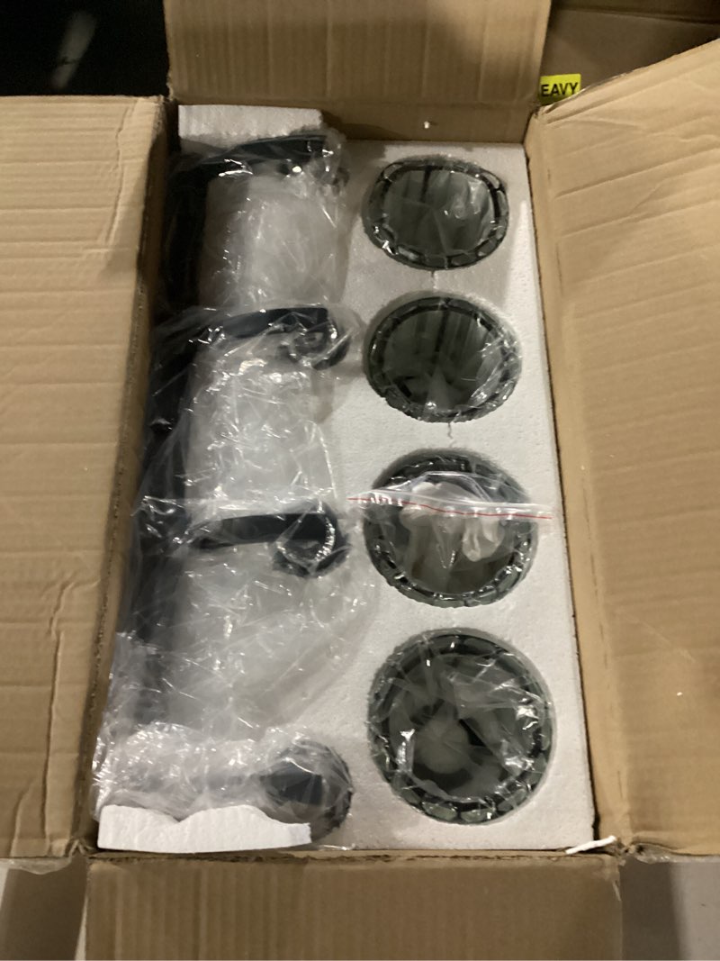 Condition photo showing Good Condition for 4-Light Black Bathroom Light Fixture Modern Vanity Lights Over Mirror Vintage Wall Sconce Lighting for Bathroom, Bedroom, Living Room, Hallway E26 Base with Crystal Bathroom Vanity Light Black 4-Lights