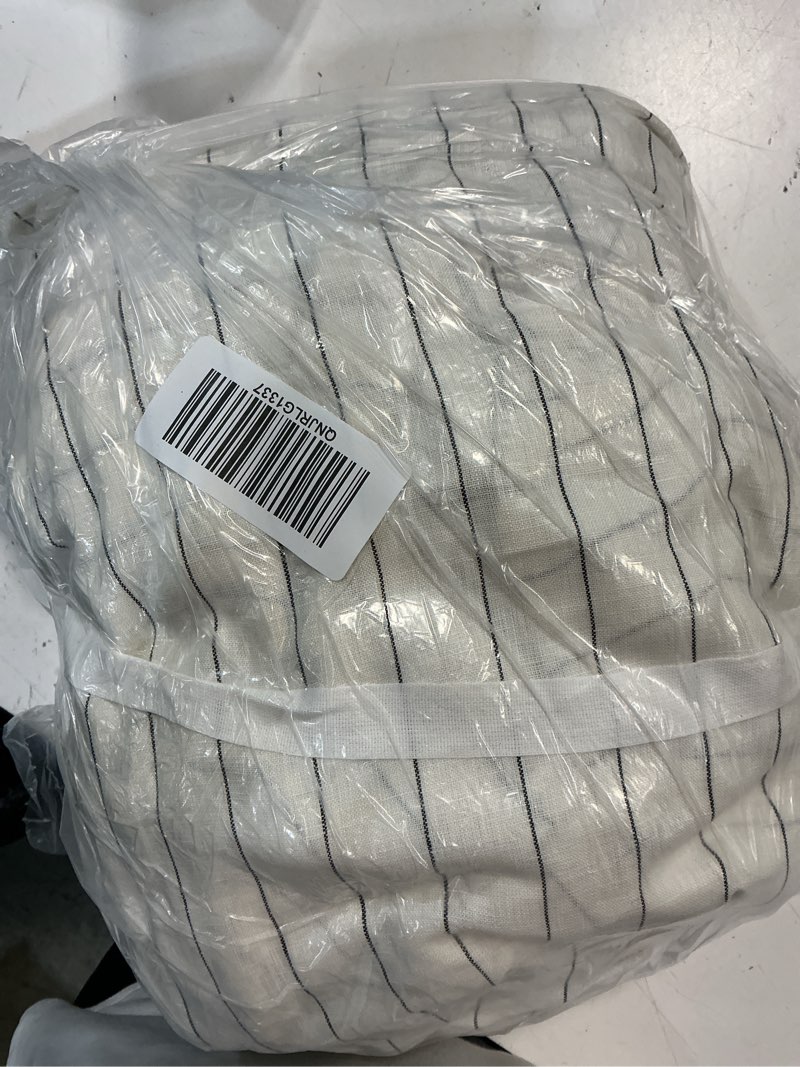 Condition photo showing Good Condition for european linen duvet cover, full/queen, pencil stripe