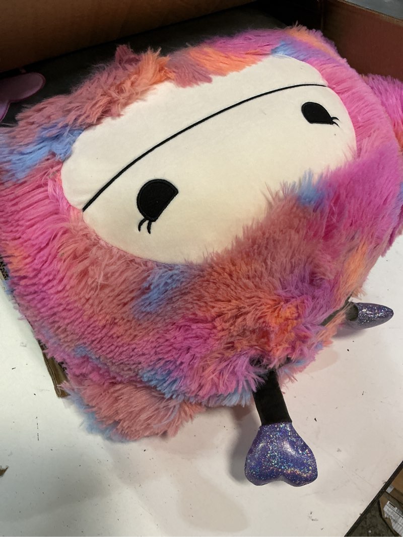 Condition photo showing Good Condition for squishmallows original 20in frumpy the pink and black bigfoot – official jazwares plush (jumbo)