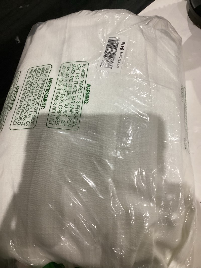 Condition photo showing Good Condition for 102 Inch Long Curtains Extra Wide 70 Inch Width Pinch Pleat Linen Curtains for Living Room Ivory Birch Light Filtering Privacy Boho Farmhouse Pleated Hooks Rings Back Tab Sliding Door 1 Panel 70x102 Beige White 70"W x 102"L (Pack of 1)