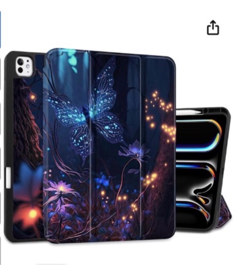 Yebiseven Case for M4 iPad Pro 13 inch 2024 Released Model A2925/A2926/A3007, Shockproof Tablet Case