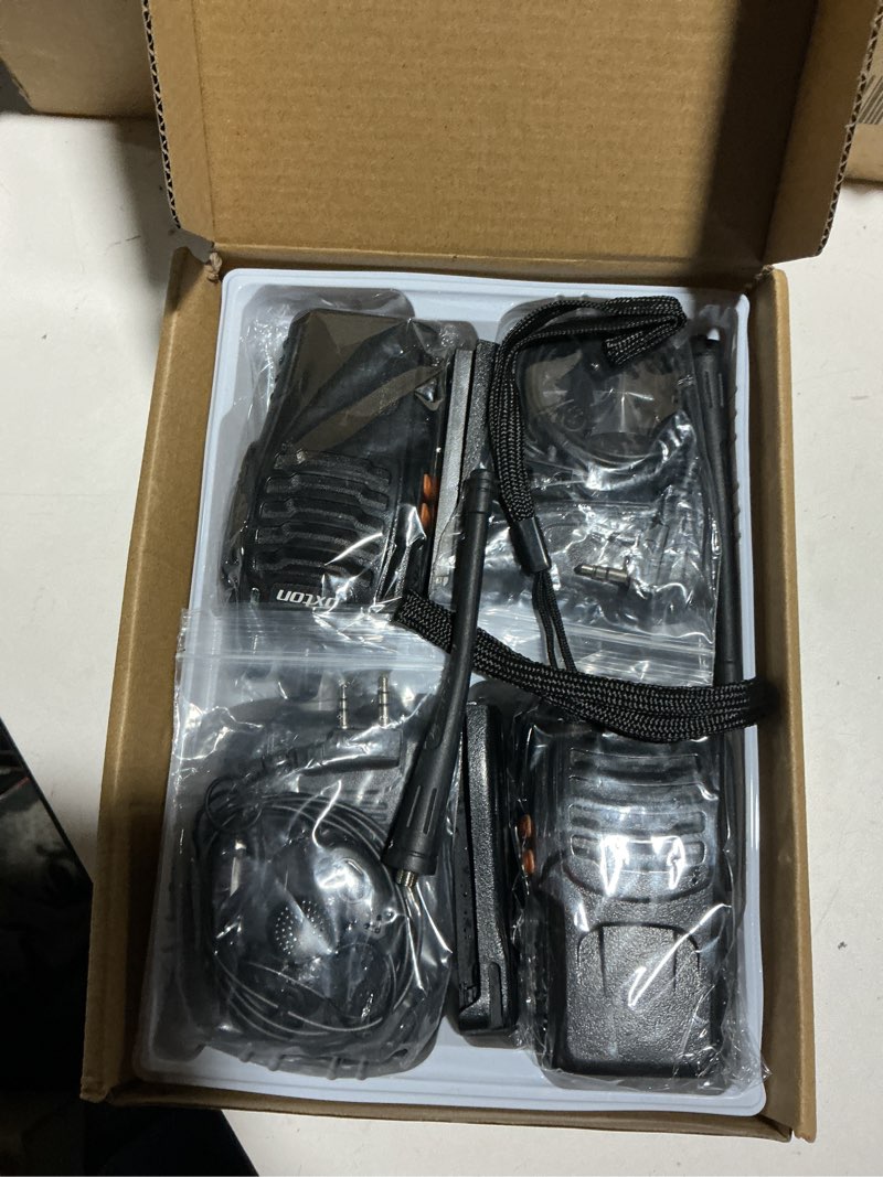 Condition photo showing Good Condition for pxton two way radios long range walkie talkies for adults with headphones,16 channel handheld 2 way radio rechargeable with flashlight li-ion battery and charger?6 pack? 6-pack