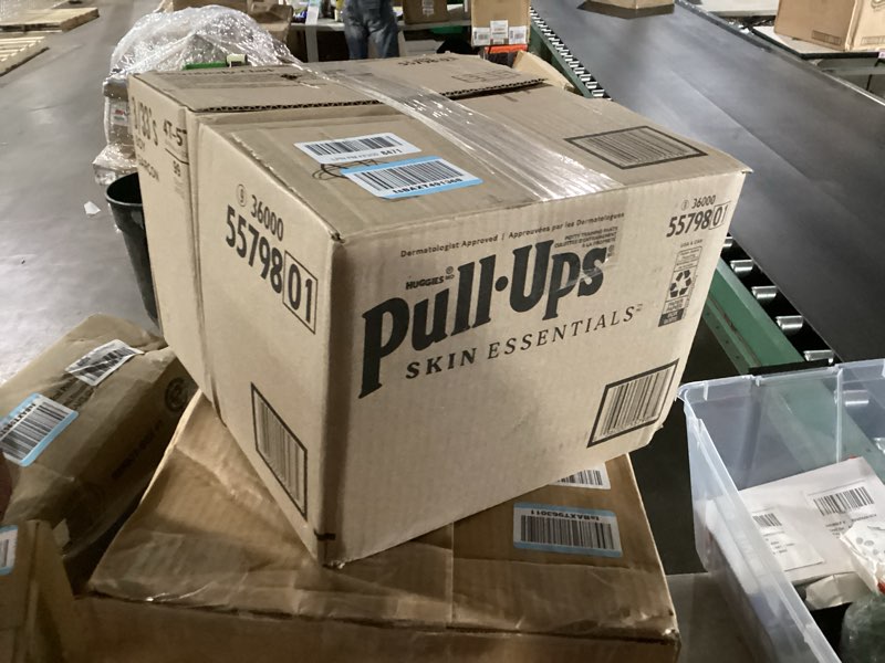 Condition photo showing New/Like New for pull-ups boys' skin essentials potty training pants, training underwear, 4t-5t (38-50 lbs), 99 ct (3 packs of 33) 4t-5t 99