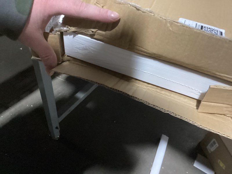 Condition photo showing Good Condition for Pipishell Bamboo Shoe Rack Bench, 3-Tier Sturdy Shoe Organizer, Storage Shoe Bench, Holds up to 300lbs for Entryway Bedroom Living Room Balcony (White) White 27.5×11×17.5 inches