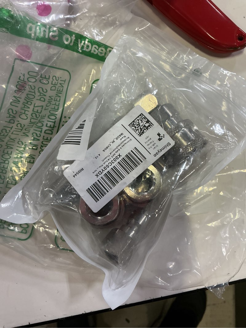 Condition photo showing New/Like New for shimeyao 4 sets npt 1/4 inch pressure washer coupler quick connect plug male female 1/4 quick connect fittings pressure washer adapters accessories(internal thread)