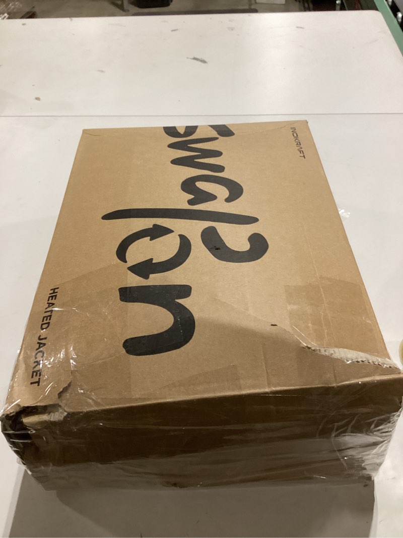 Condition photo showing New/Like New for InoKraft Heated Jacket for Men with Rechargable Battery and USB-C Cable, Winter Outdoor Soft Shell Electric Heating Coat Medium