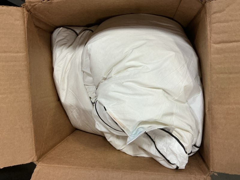 Condition photo showing As Is for RDS Certified Goose Feather & Down Pillows, Hotel Style Bed Pillow for Side and Back Sleepers | Set of 2, 20" x 37"