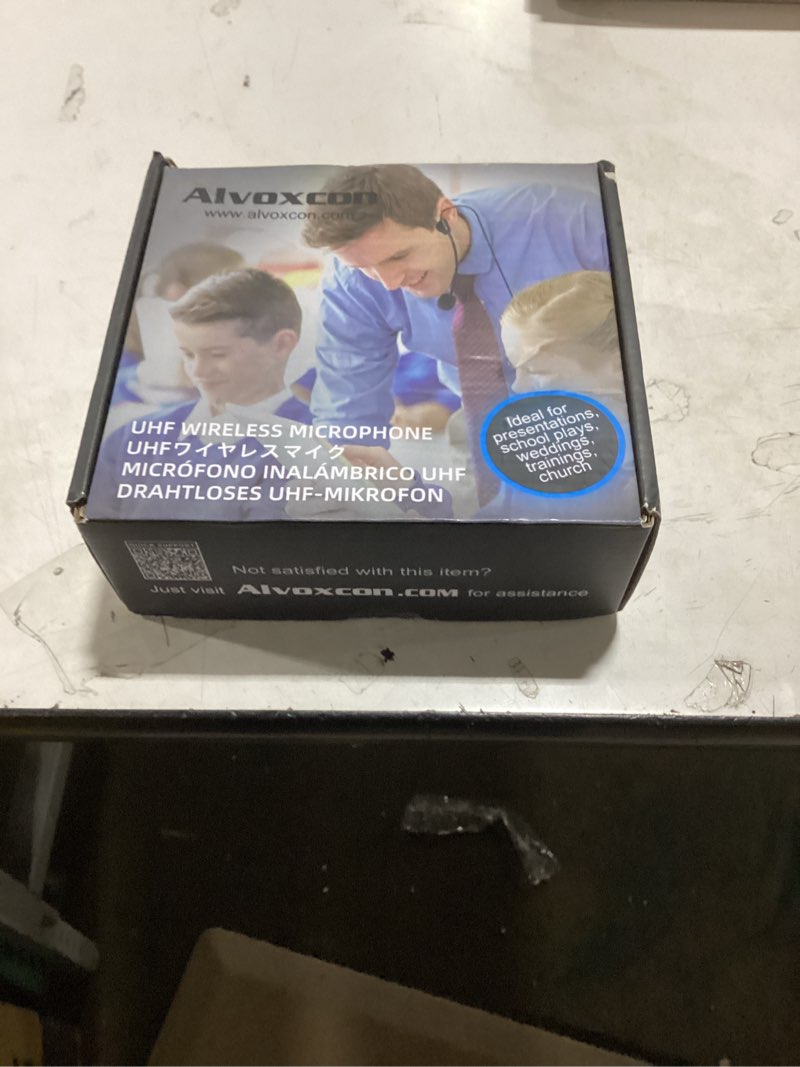 Condition photo showing New/Like New for alvoxcon tg220s dual wireless lapel mic for iphone, dslr camera, pa speaker, youtube, podcast, video recording, conference, vlogging, church, interview, teaching silver
