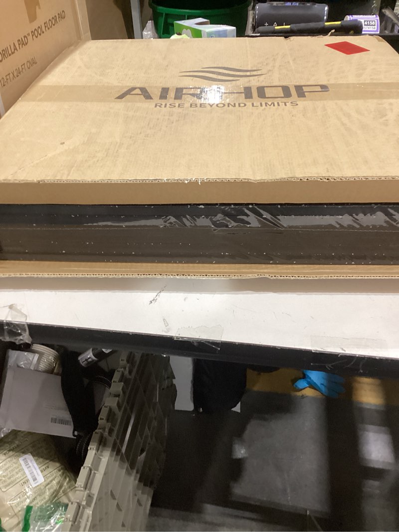 Condition photo showing New/Like New for AIRHOP 0.56in Thick 24 Sq Ft Exercise Equipment Mats, 6 Tiles Upgraded Rubber Top with High Density EVA Foam, Large Interlocking Puzzle Gym Flooring for Home Gym, Heavy Weight Workout, 24 x 24in Black/White 24 Sq Ft (6 Tiles)