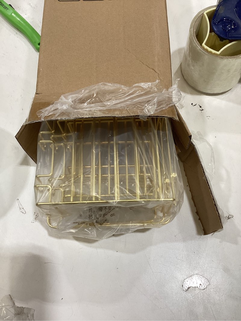 Condition photo showing New/Like New for 5 Pack Shower Caddy Organizer Rack Shelf for Inside Shower, Self Adhesive Wall Storage Basket Rustproof Stainless Steel Shampoo Holder Bathroom Accessory Decor Set, Gold