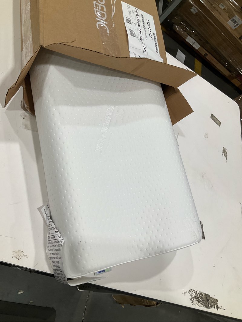 Tempur-Pedic TEMPUR-Ergo Neck Pillow, Medium Profile, White