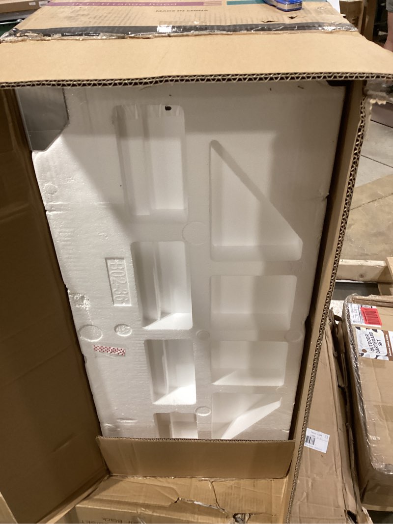 Condition photo showing Good Condition for iktch 36 inch built-in/insert range hood 900 cfm, ducted/ductless convertible duct, stainless steel kitchen vent hood with 2 pcs adjustable lights and 3 pcs baffle filters with handlebar(ikb02-36'')