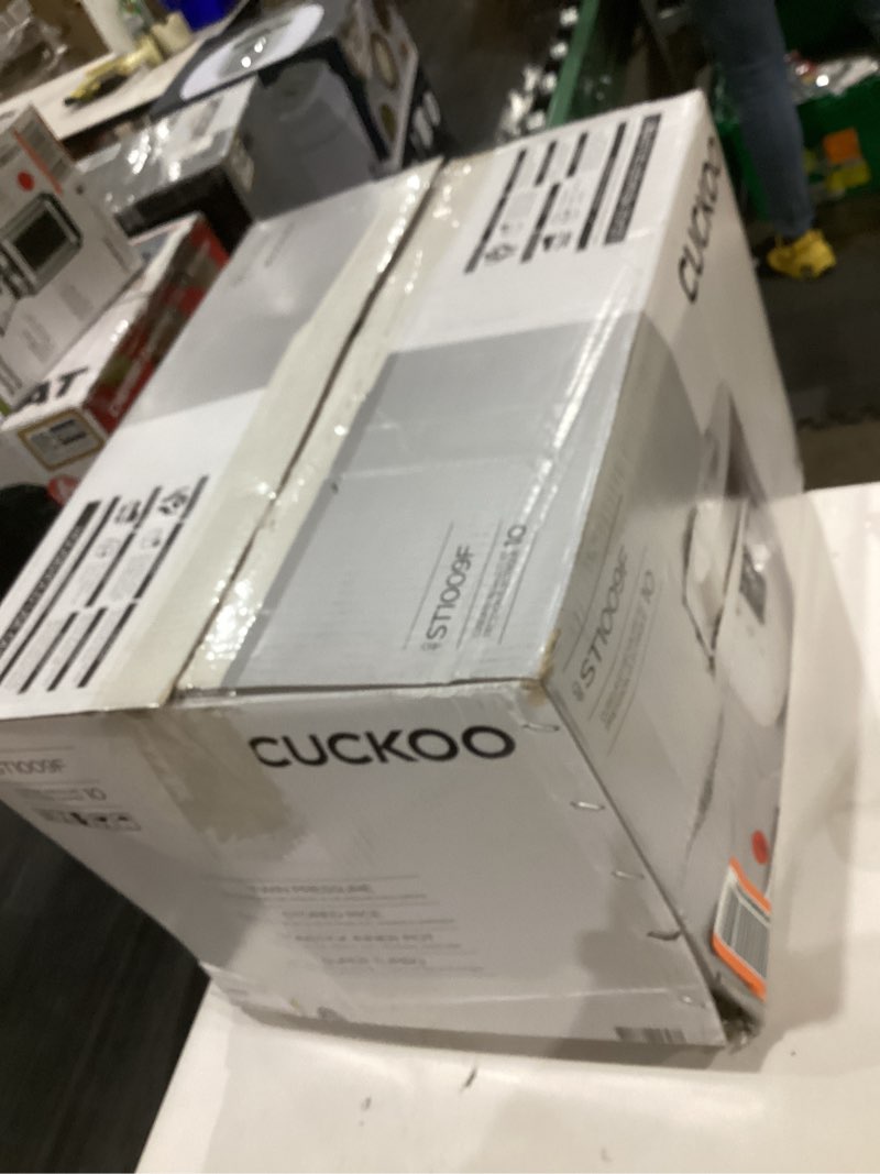 Condition photo showing Good Condition for CUCKOO Twin Pressure Rice Cooker 10-Cup Uncooked / 20-Cup Cooked with Nonstick Inner Pot, Large Rice Maker & Warmer with 16 Menu Options, Open Cooking Mode, Voice Guide, White (CRP-ST1009FW) 10 Cup WHITE