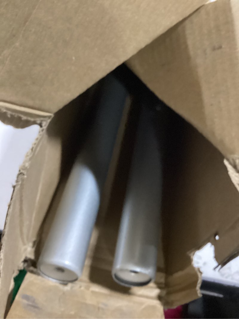 Condition photo showing Good Condition for 1 Inch Curtain Rods 72 to 144 Inches (6 to 12 ft) Telescoping Single Drapery Rod, USFOOK Heavy Duty Curtain Rods for Windows with Silver Decorative Translucent Finials 72-144" Silver