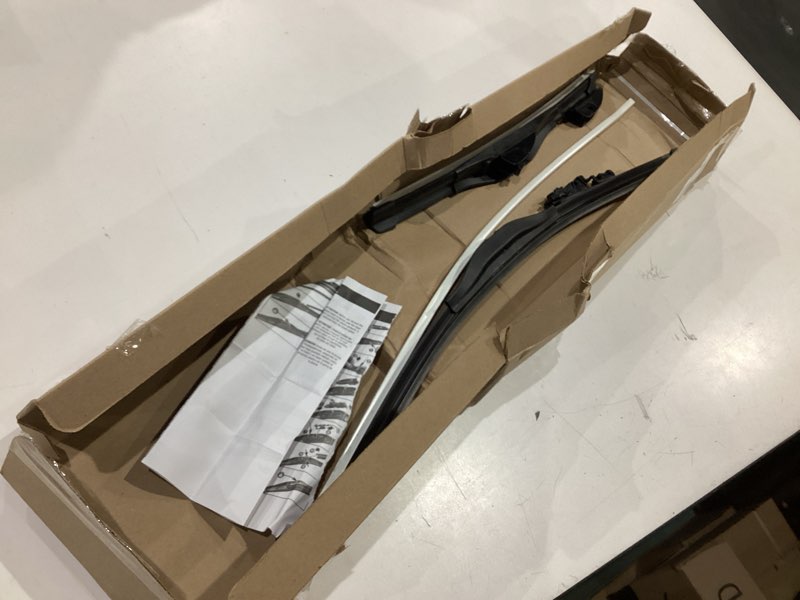 Condition photo showing As Is for trico diamond 26" + 16" super premium automotive replacement windshield wiper blades (set of 2), passenger and driver side all-weather beam wiper blades for select vehicle models (item #25-2616) 26" + 16" pair pack ultimate