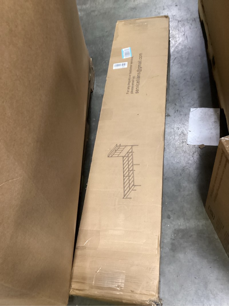 Condition photo showing New/Like New for Queen Size Bed Frame with 2-Tier Storage Shelves Headboard, Platform Bed with Charging Station, LED Lights No Box Spring Needed Noise Free