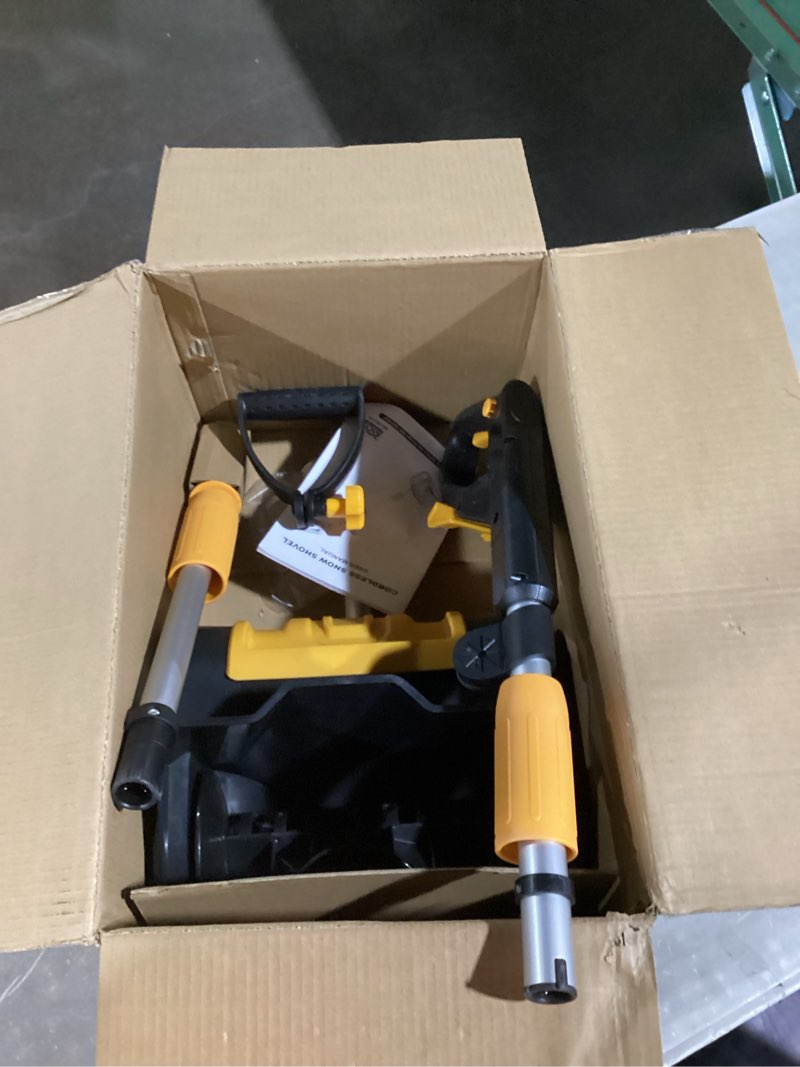 Condition photo showing Good Condition for Cordless Snow Shovel Compatible with DeWalt 20V MAX Battery (Tool Only), 11" Lightweight Electric Snow Blower with 20FT Max Throw & Adjustable Handle, Snow Thrower for Driveway, Deck, Patio & Steps
