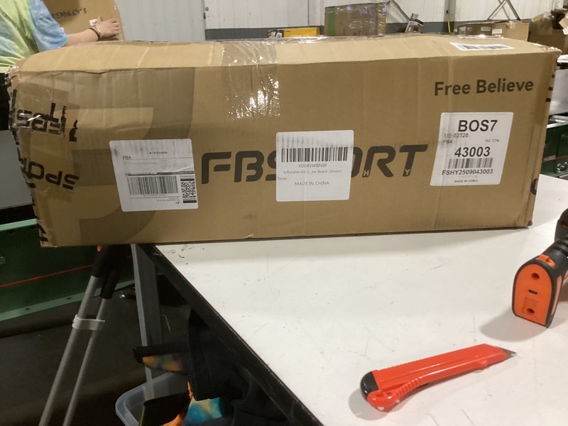 Condition photo showing As Is for Inflatable Air Gymnastics Mat Training Mats 13ft and Air Roller 40x23.6inch with Electric Air Pump f