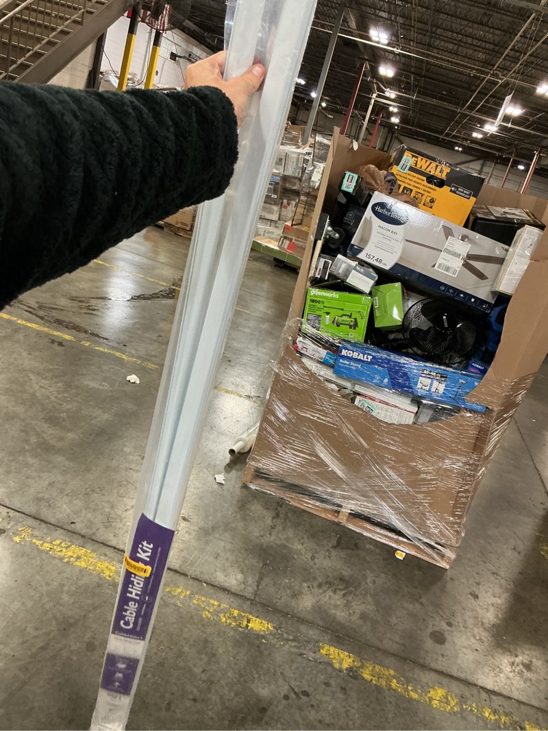 Condition photo showing Good Condition for monosystems cablehider1 6-piece 120-in l white raceway