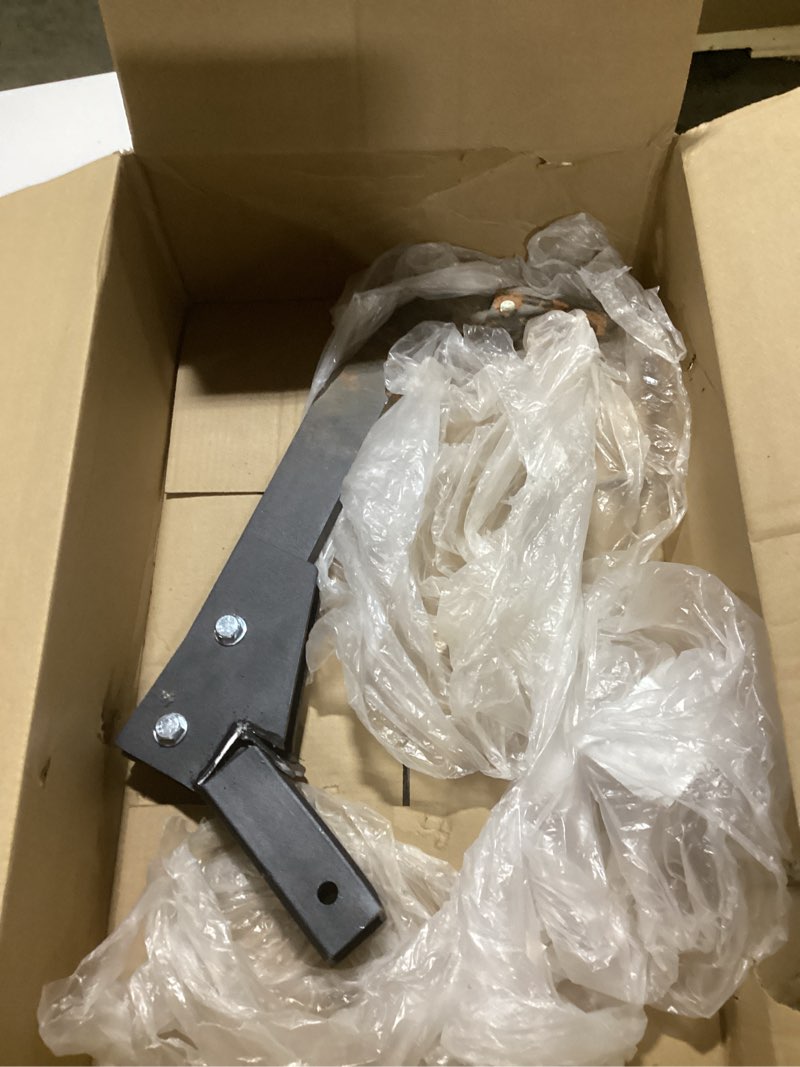 Condition photo showing As Is for Garvee Hitch Mounted Ripper, 18'' Shank Middle Buster Plow for ATV/UTV Tractor with 2" Receiver, Hitch Lawn Ripper Easy One-Pin Mounting, Heavy Duty Trencher Subsoiler with 2 Replaceable Ripper Teeth