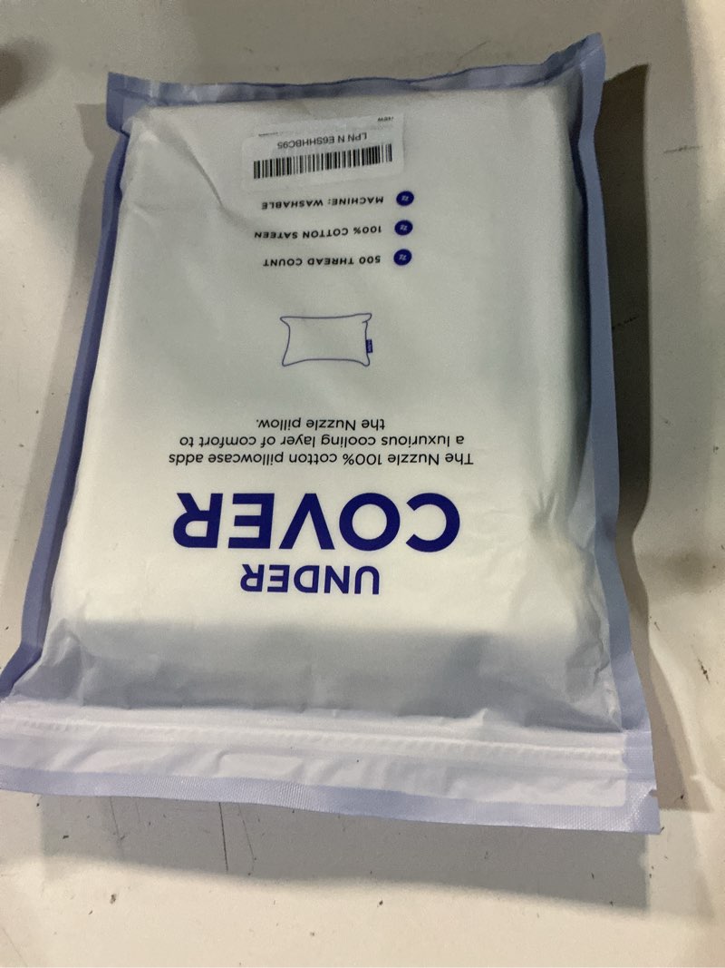 Condition photo showing New/Like New for nuzzle pillow cases king size, 100% cotton pillowcases with envelope closure, white pillow covers 20 x 36 inches, pillow protector with 300 thread count soft and breathable