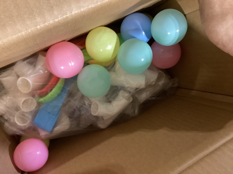 Condition photo showing Good Condition for orian baby playpen large playpen for babies and toddlers, oxford fabric, indoor & outdoor play pen, 10 colorful balls, 4 pull-up rings, carry bag (50x74)