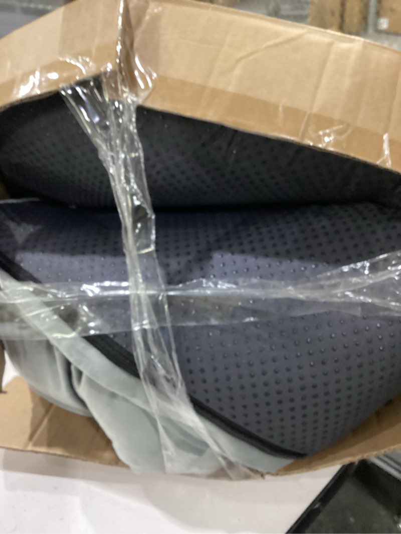 Condition photo showing As Is for Bedsure Orthopedic Dog Bed Medium Size Dogs - Washable Small Medium Dog Cat Bed Waterproof, Comfort Cats Couch Sofa with Washable Removable Cover, Pets Bed with Nonskid Bottom, Grey, 28" 28"L x 23"W x 6.5"Th Grey