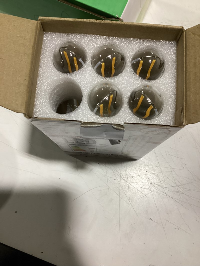 Condition photo showing Good Condition for POSSIBLY INCOMPLETE.. Duoled 7.3 Inch E26 T10 Led Bulb 60 watt 3000k Soft White Edison Bulbs,6W E26 Long Light Bulb Tubula