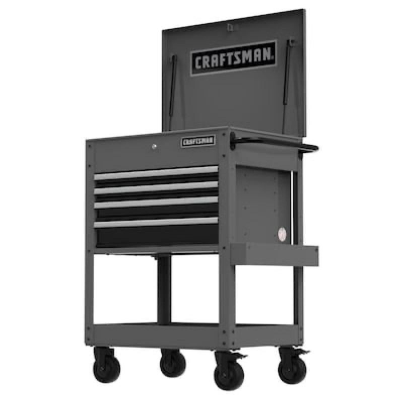 CRAFTSMAN 30.95-in W x 41.14-in H 4 -Drawer Metal Rolling Tool Cabinet ( Grey )