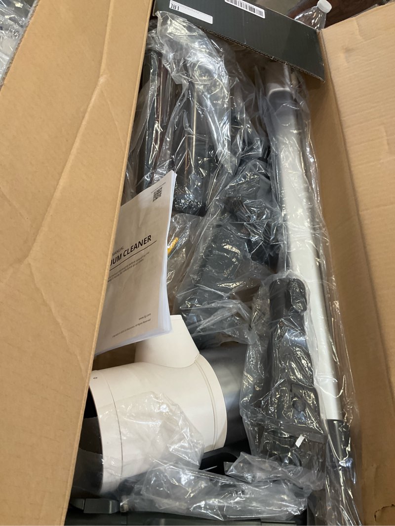 Condition photo showing As Is for lg cordzero q3 cordless stick vacuum cleaner with auto multi-surface detect dual floor max lite nozzle, beige color