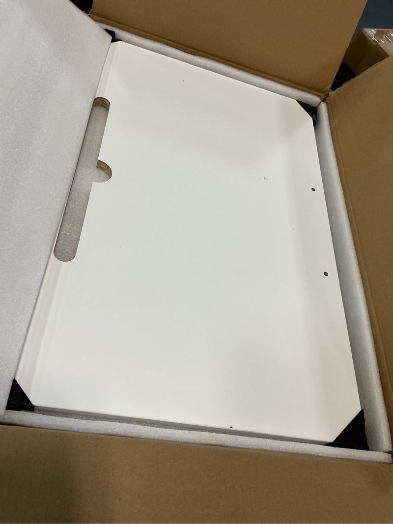 Condition photo showing Good Condition for small standing desk with wheels, portable treadmill desk, rolling desk adjustable height for laptop, mobile standing table for walking pad, bedside table white