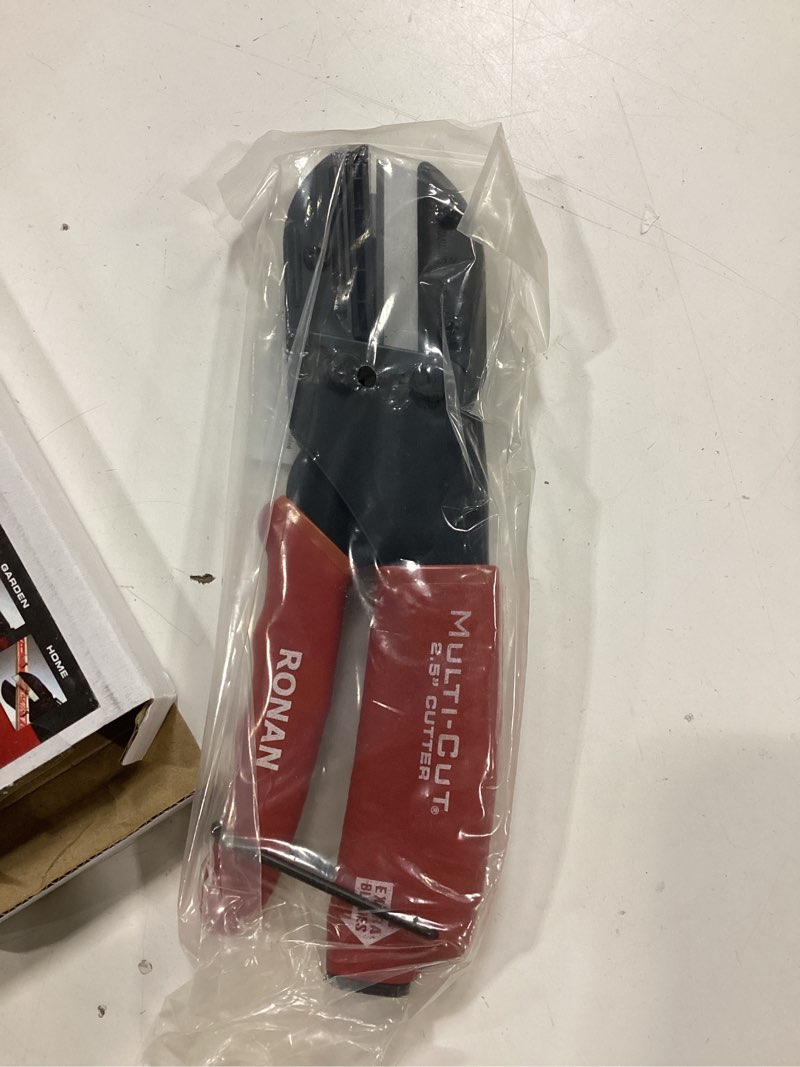 Condition photo showing New/Like New for Ronan Multi-Cut Industrial Cutter – Heavy-Duty Blade for Plastic, Rubber, Wood, Leather & More – Replaceable Blades, Safety Lock, Ergonomic Grip, 3 Extra Blades Included
