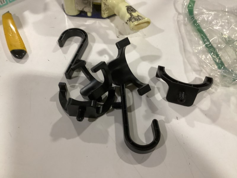 Condition photo showing New/Like New for 6 packs storage shed hooks compatible with suncast/craftsman shed, u-shape and j-shape storage shed shelves accessories for organizing tool, ladders, bulk items industry