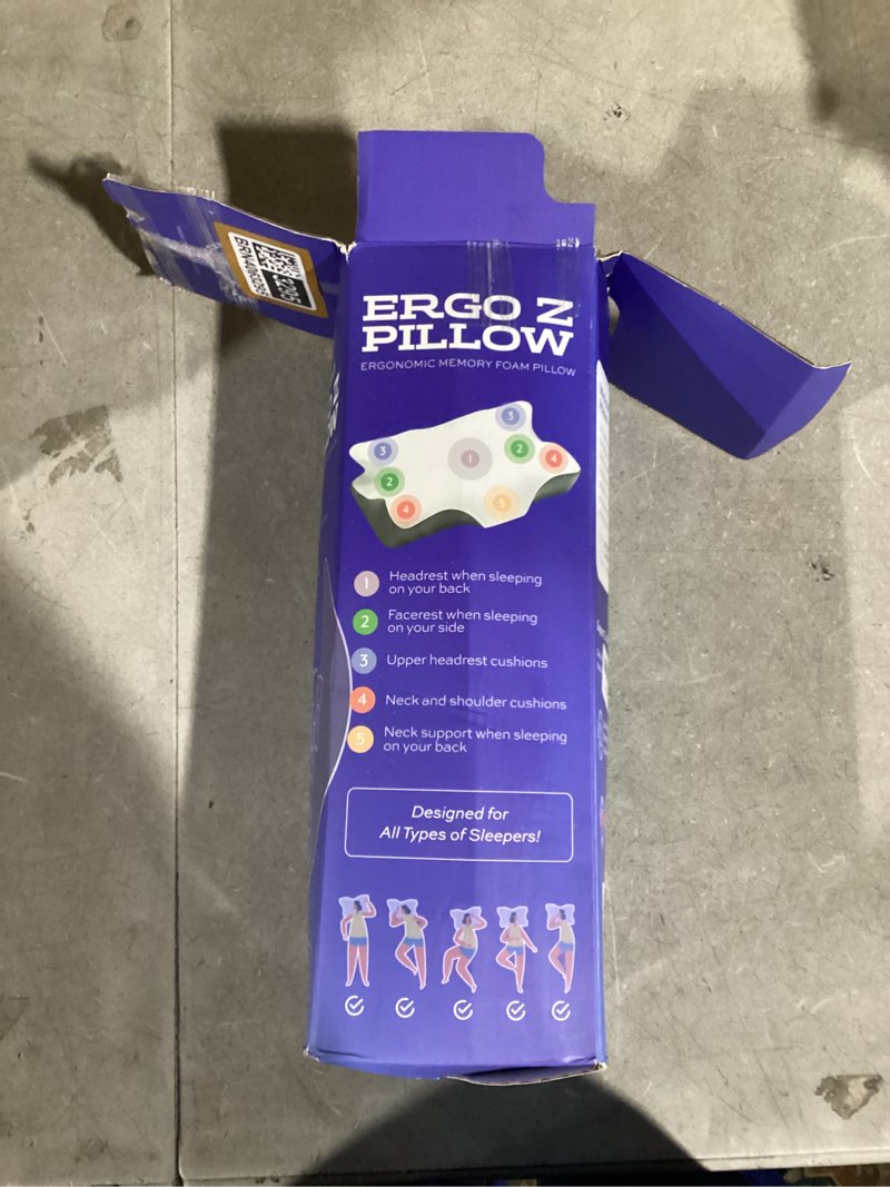 Condition photo showing Good Condition for MAAS & BATH Ergo Z Pillow - 2-in-1 Ergonomic Pillow Made for Any Sleep Position, Breathable 100% Memory Foam, Inner Cover, Lightweight, Non-Toxic, Odorless Sleep-Friendly Support