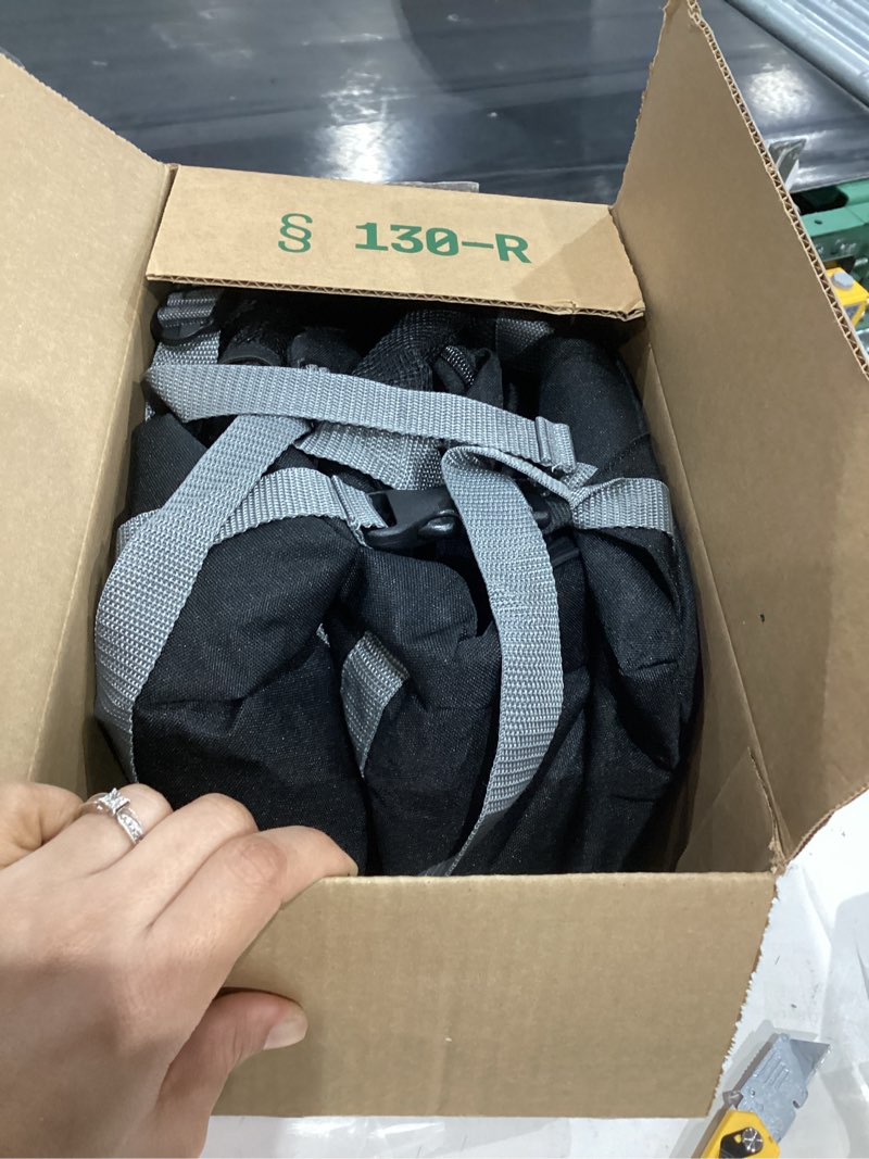 Condition photo showing Good Condition for YOREPEK Padded Car Seat Travel Bag Backpack for Airplane, Heavy Duty Car Seat Bags for Air Travel, Carseat Cover for Airplane Travel with Shoulder Strap, Car Seats Carrier for Airport, Black