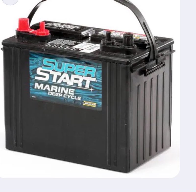 Super Start Marine Standard Flooded Top Post Battery Group Size 24 - 24DCM(similar)