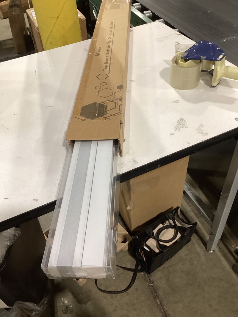 Condition photo showing New/Like New for Allesin Top Down Bottom Up Cellular Shades,Blackout Blinds Noise Reduction,Cordless Cellular Shades Room Darkening Honeycomb Blinds,Blackout (White,34"x72") White-blackout 34"W x 72"H
