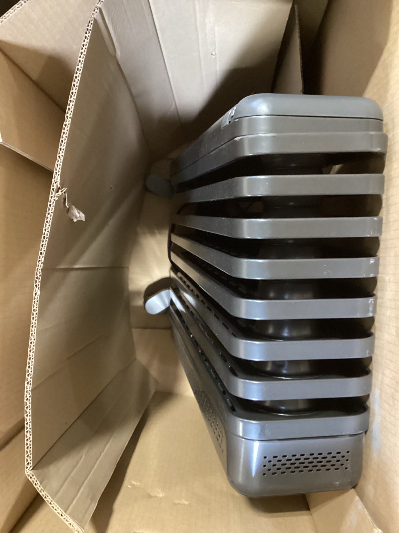 Condition photo showing As Is for dreo radiator heater, 8 safety protection oil filled radiator heater for indoor use, 1500w electric heaters for large room, 8 fins, with remote, 4 modes, digital thermostat, 24h timer, quiet space gray