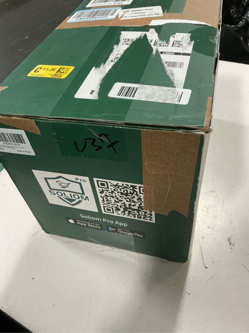 Condition photo showing New/Like New for Soliom- Bird Feeder with Camera, 5W Solar Powered, AI Identify Species, Smart Wild Bird Watching, 2K Live View, Instant Arrival Alerts,Large 2.7L Seed Capacity, Metal Squirrel Chew-Proof - BF08 Green