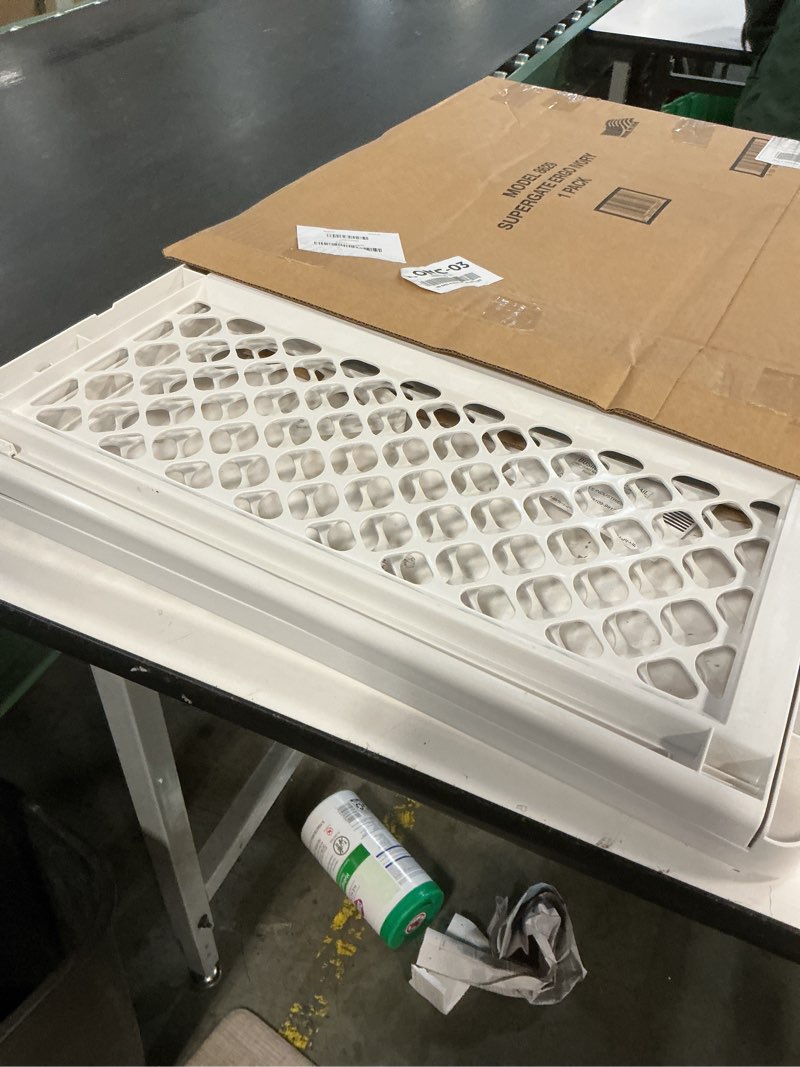 Condition photo showing Good Condition for Toddleroo by North States - Supergate Ergo Baby Gate: Plastic Baby Gate for Stairs & Doorways - Adjustable Indoor Safety Gate - Made in USA - 26 to 42 Inches Wide - 26 Inches Tall - Ivory